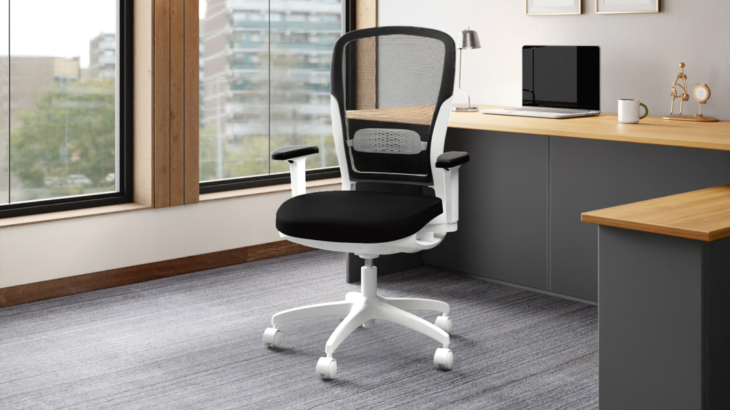 Motion Mesh Full Back Knitted Fabric Workstation Chair