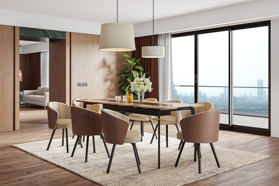 Upmods dining table for family gatherings