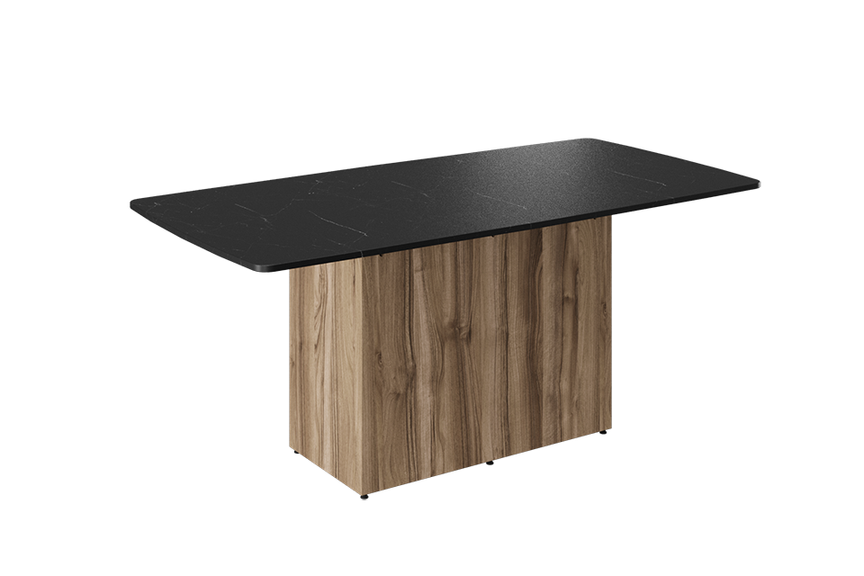 Pedestal dining table.