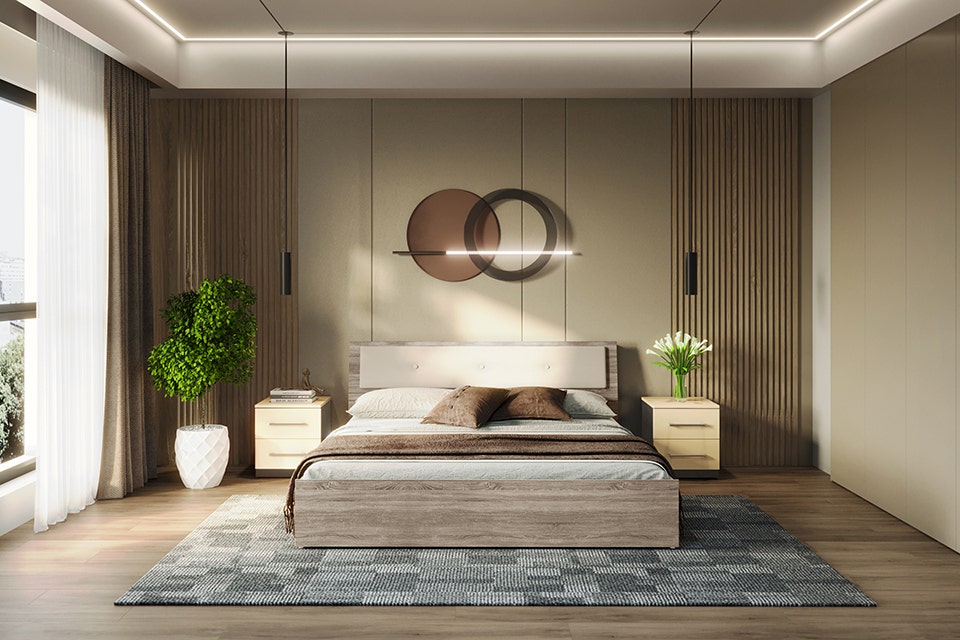 ambient and wall lights for bedroom
