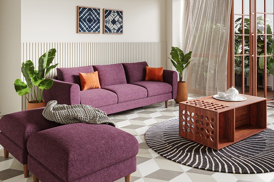 three-seater Upmods sofa design by Interio