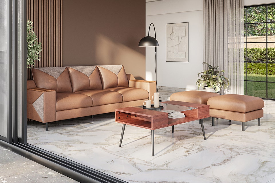 dual-tone Upmods sofa for Indian homes
