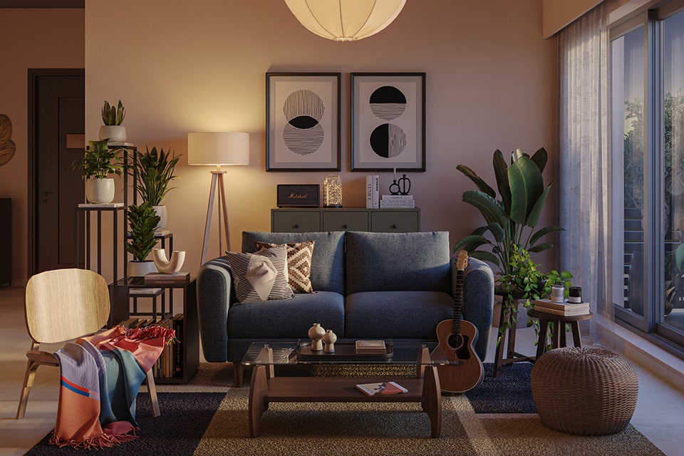 two-seater sofa by Interio