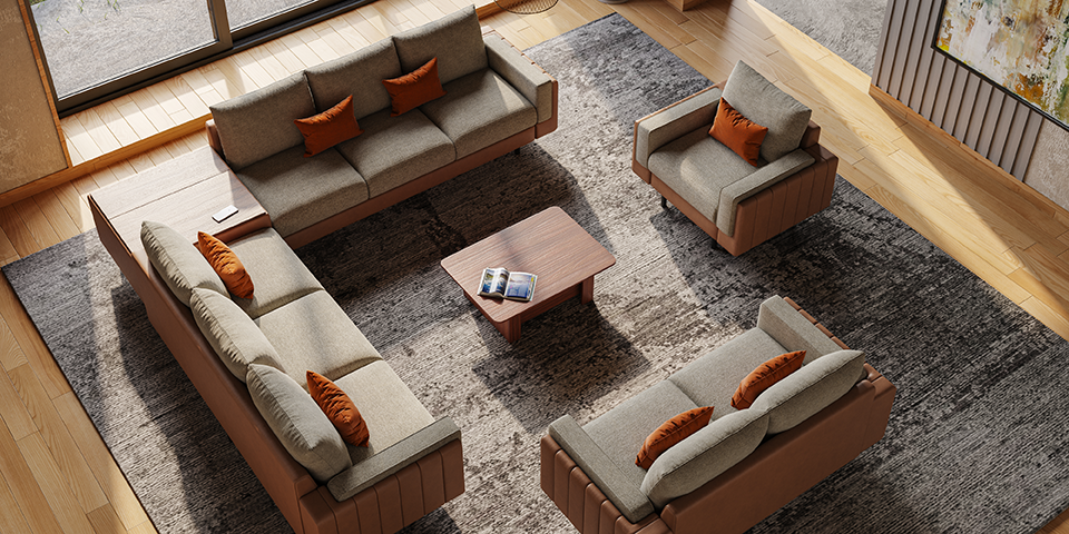 modular sofa system for modern Indian homes by Interio