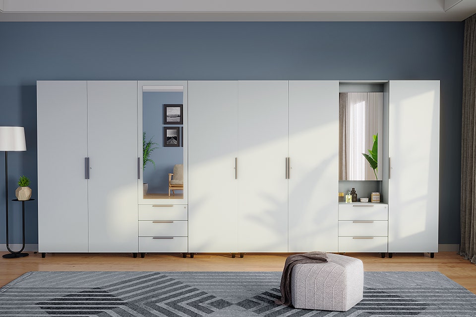 Kreation X3 modular storage system by Interio by Godrej