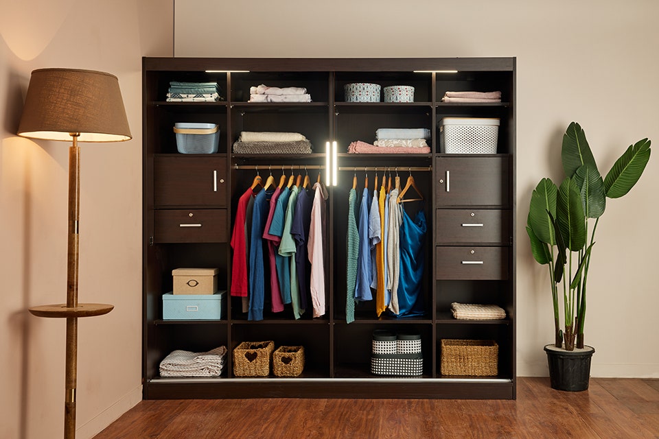 Big closet for space optimisation.