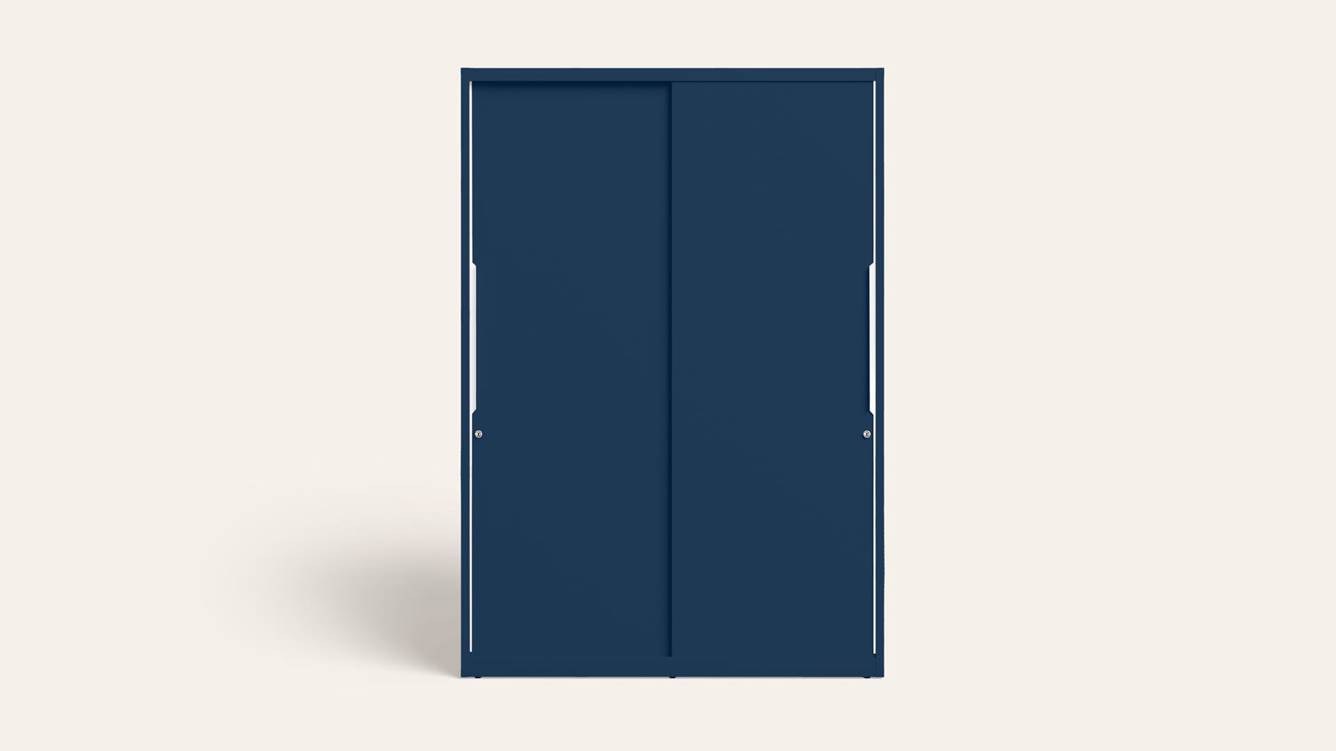 Slide N Store Pro 2-Door Steel Almirah/Wardrobe(Textured Phiroja Blue)