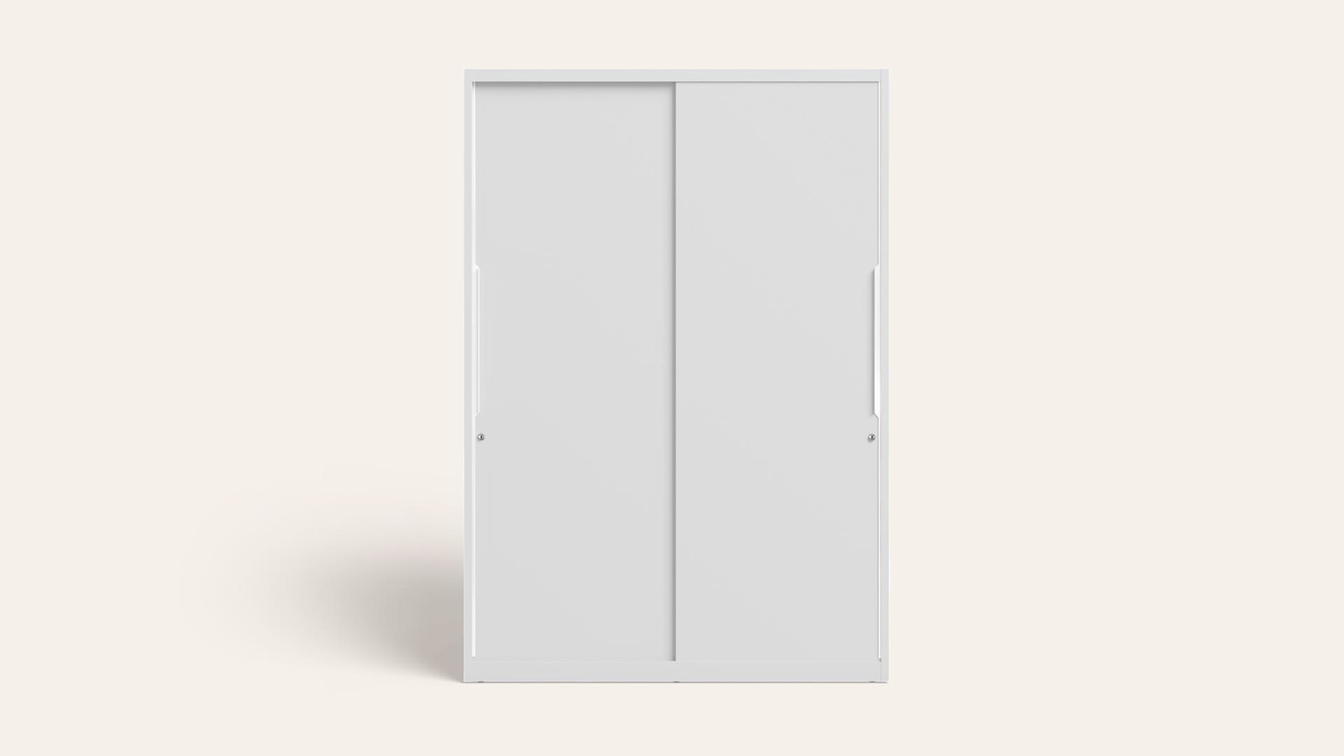 Slide N Store Pro 2-Door Steel Almirah/Wardrobe(Textured Bond White)