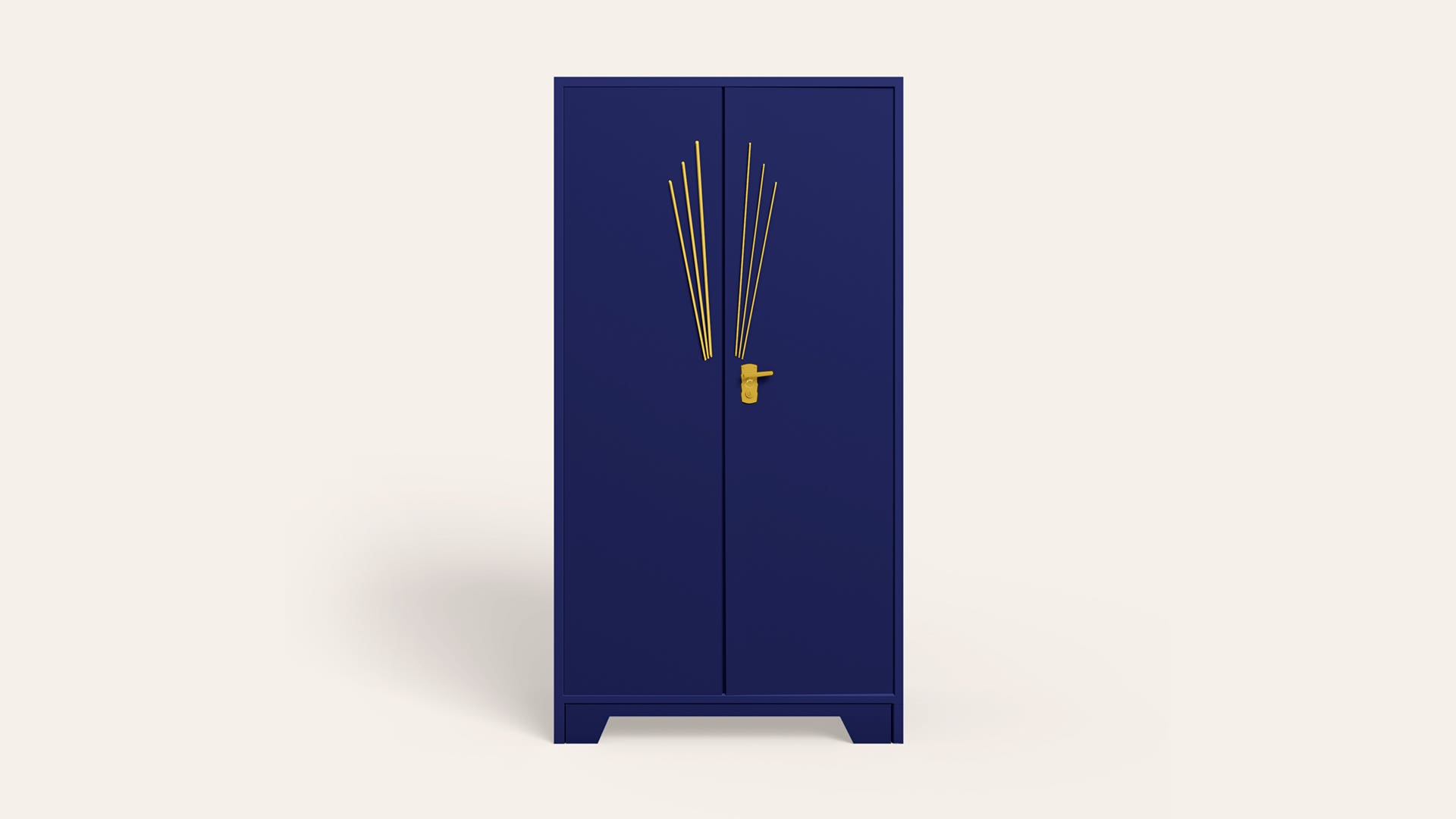 Centurion 2-Door Steel Almirah/Wardrobe (Midnight Blue)