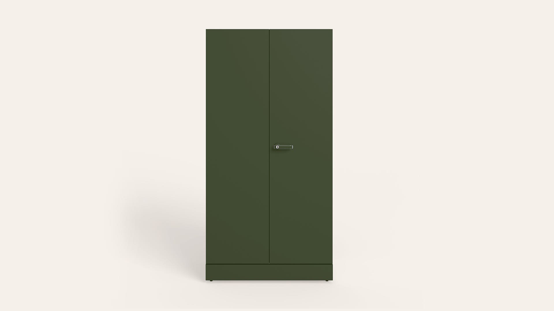 Auraline® Men Premium 2-Door Steel Almirah/Wardrobe (Matte Tree Mist)