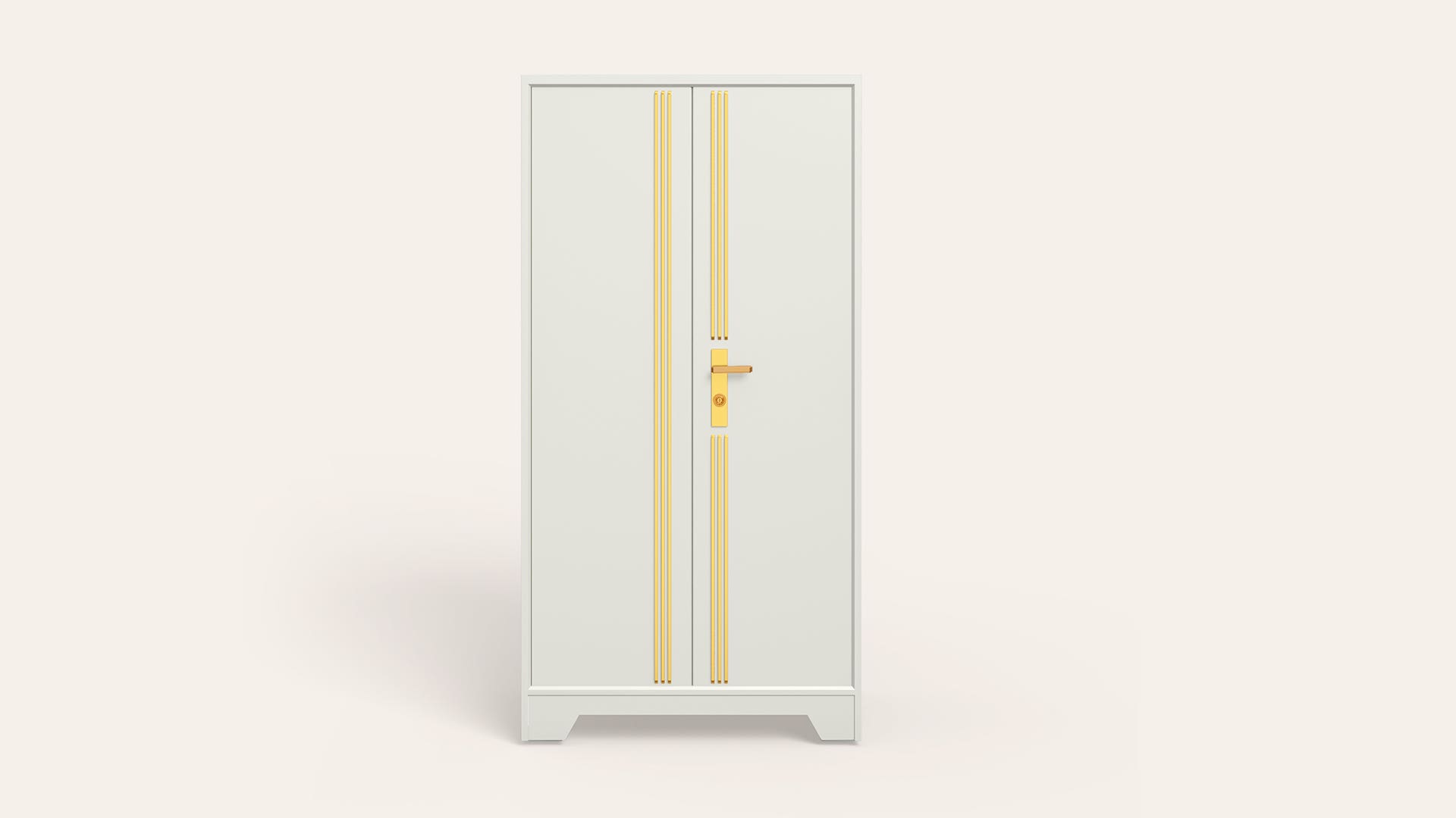 Centurion Plus 2-Door Steel Almirah/Wardrobe with Motion Sensor Lights (Bond White)