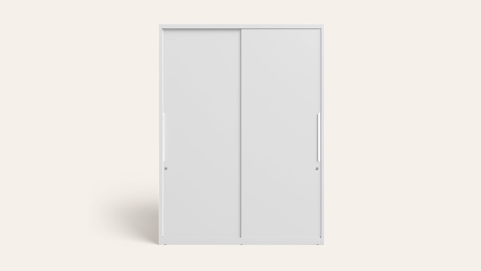 Slide N Store XL Plus 2-Door Steel Almirah/Wardrobe(Bond White)