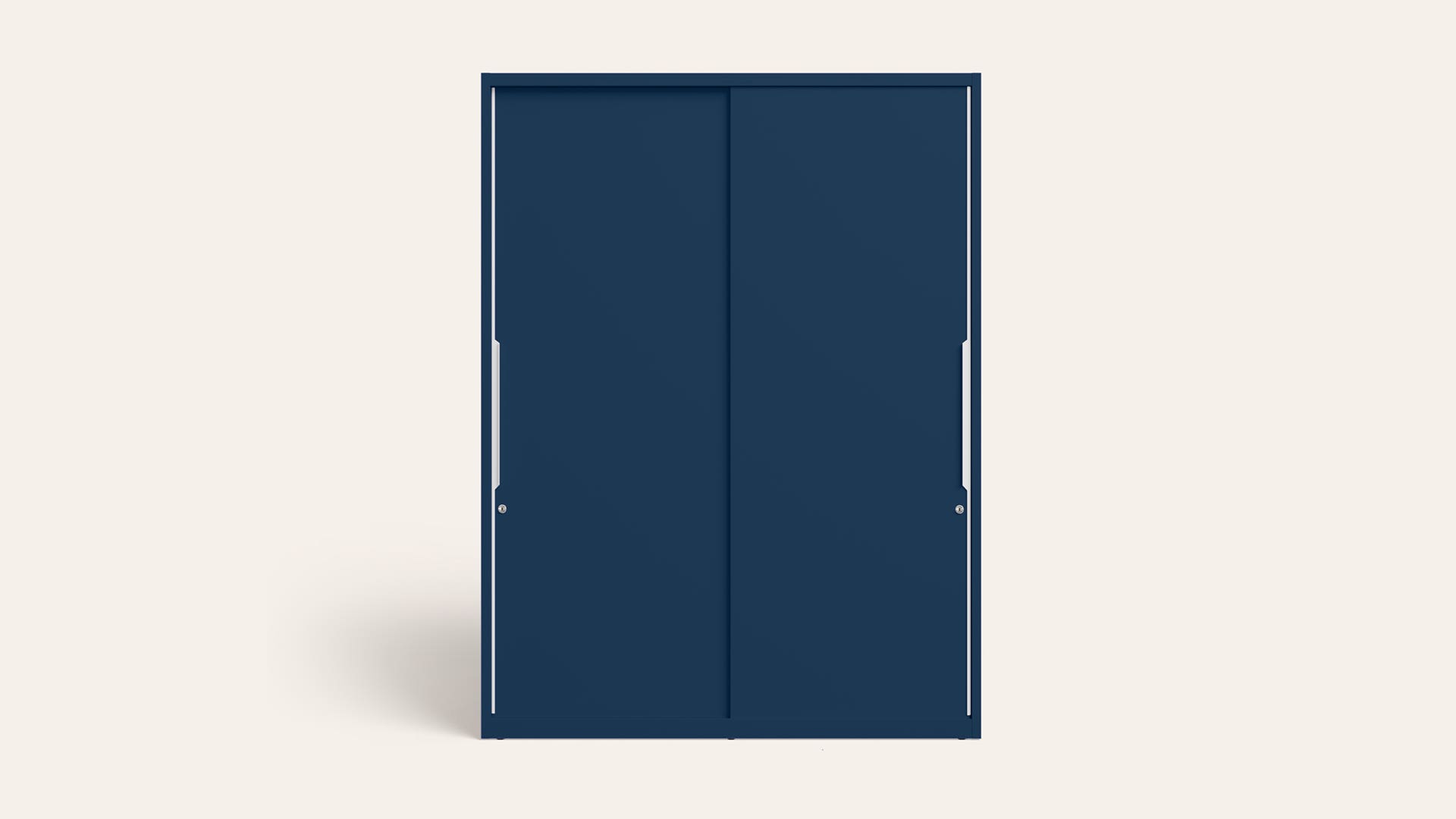 Slide N Store XL Plus 2-Door Steel Almirah/Wardrobe(Phiroja Blue)