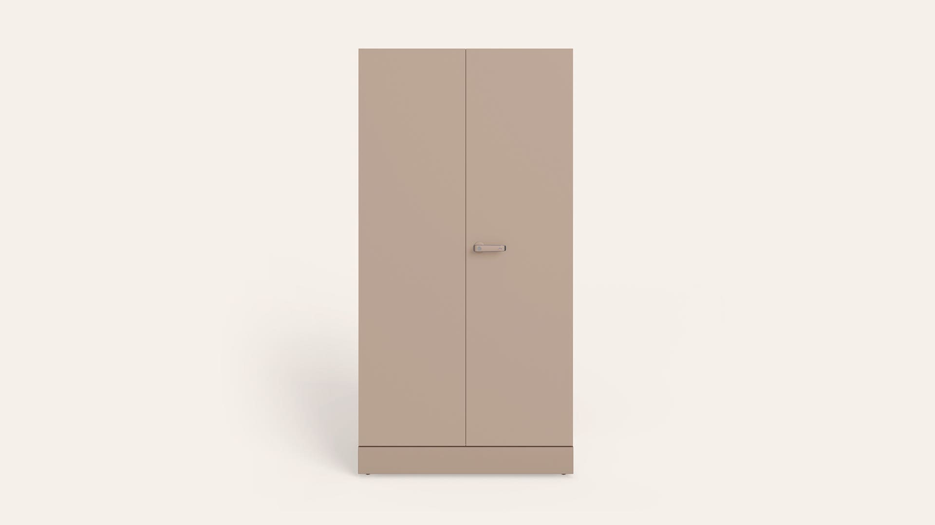 Auraline® Men Basic 2-Door Steel Almirah/Wardrobe (Textured Affogato)