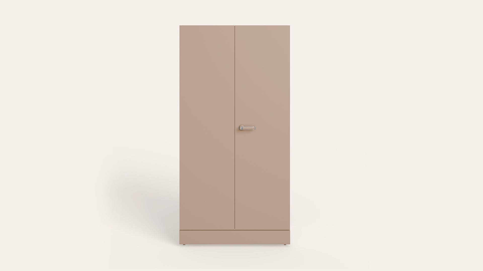 Auraline® Men Premium 2-Door Steel Almirah/Wardrobe (Textured Affogato)