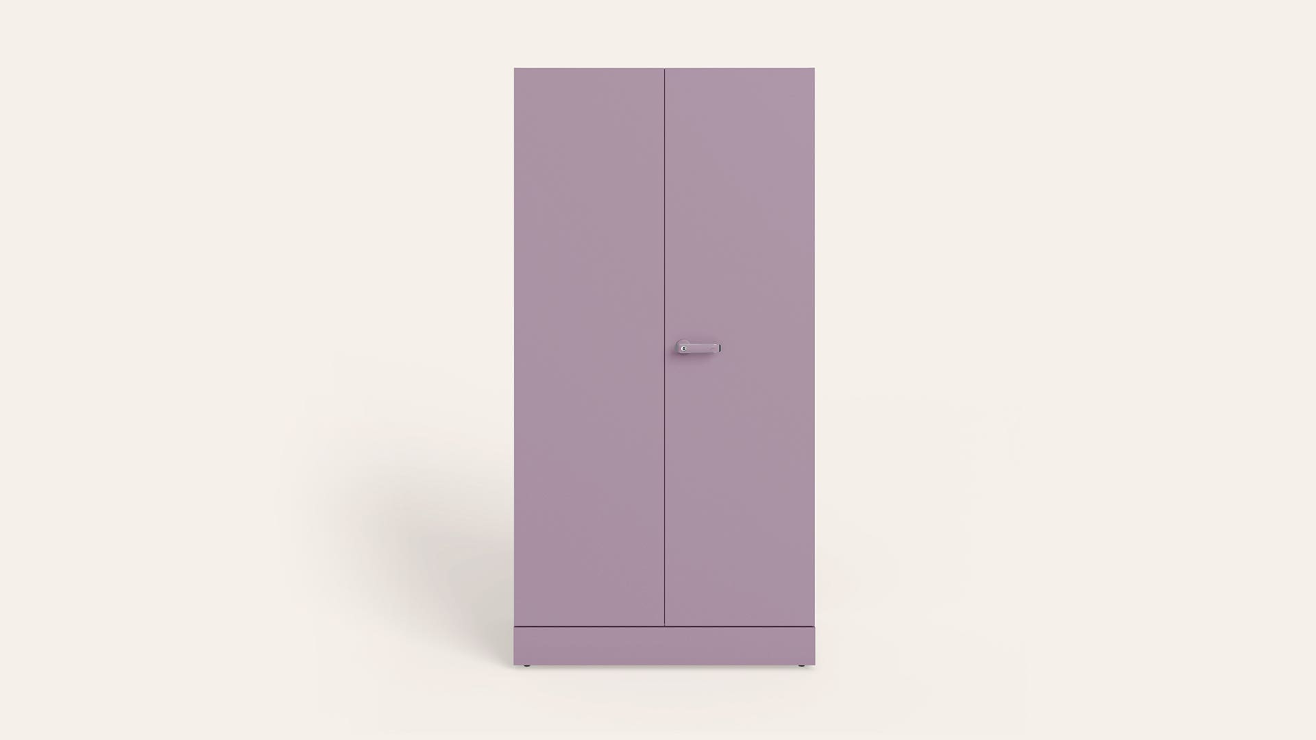 Auraline® Women Basic 2-Door Steel Almirah/Wardrobe (Matte Sepia Rose)