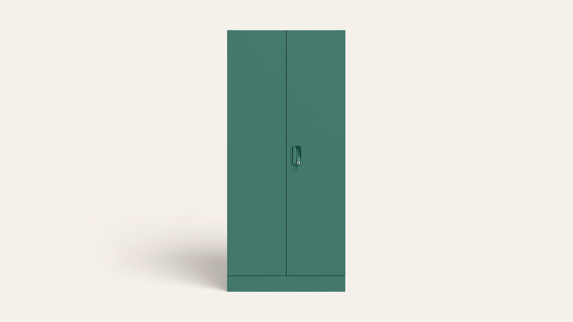 Aceline® 2-Door Steel Almirah/Wardrobe (Textured Foliage Green)