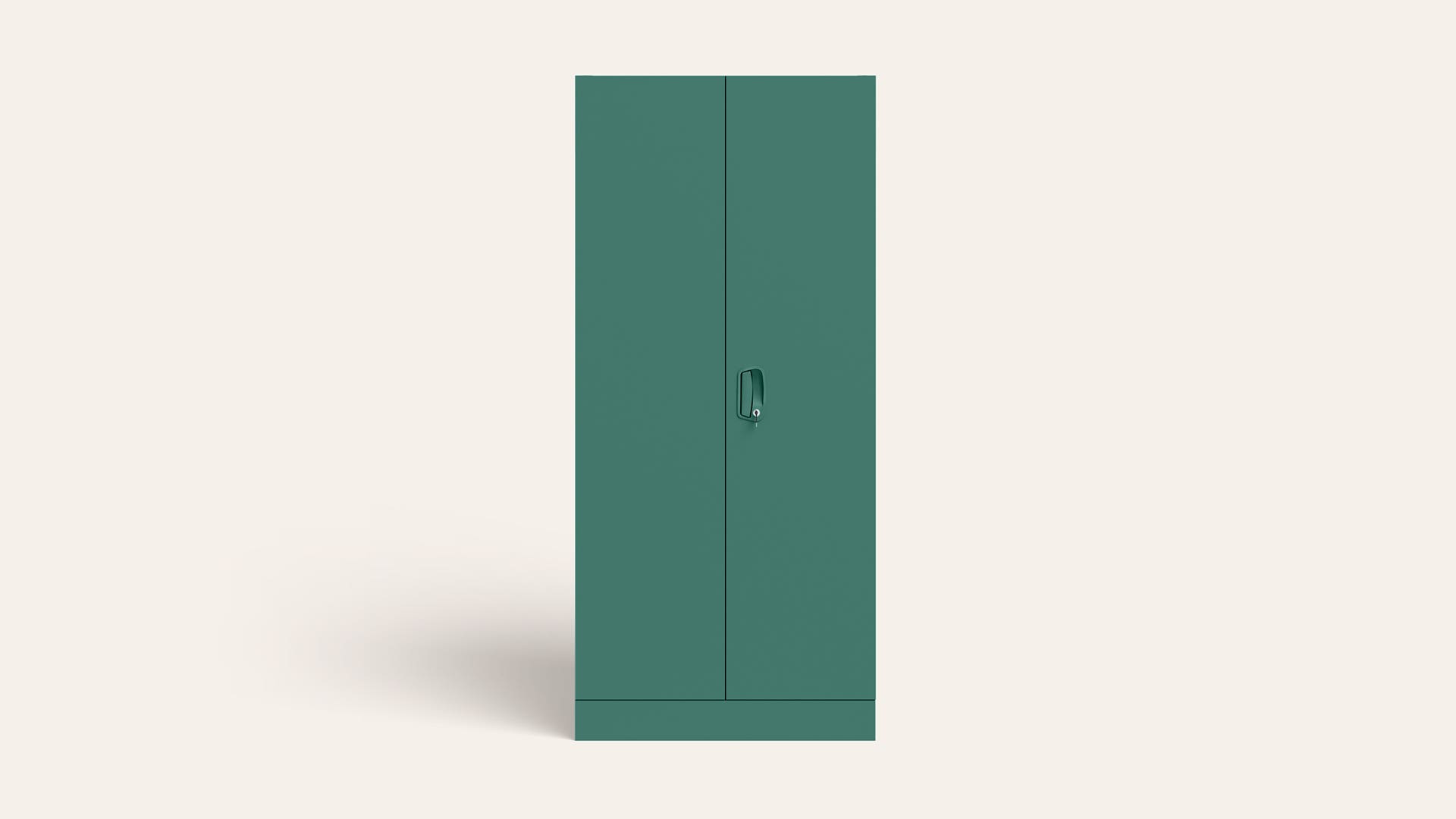 Aceline® 2-Door Steel Almirah/Wardrobe (Textured Foliage Green)