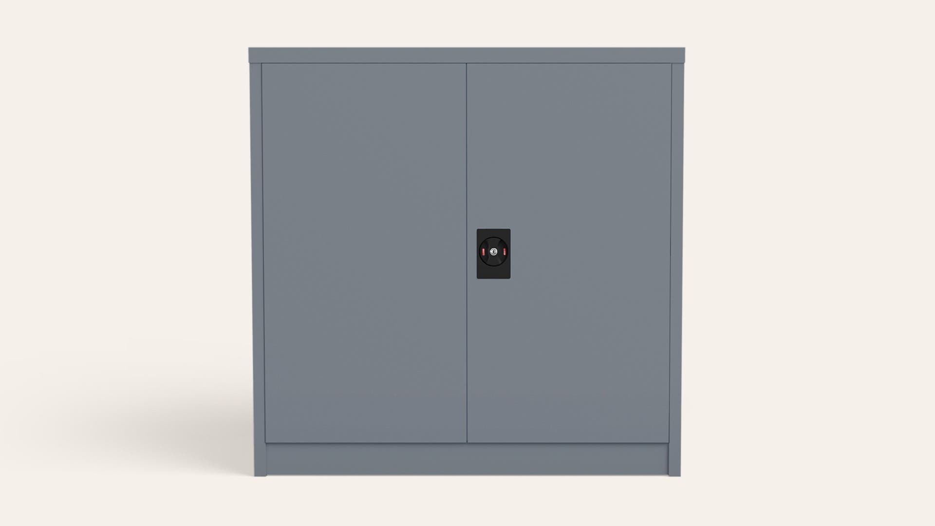 Storofix 2-Door Minor Metal Storage Almirah (Telegrey-2)
