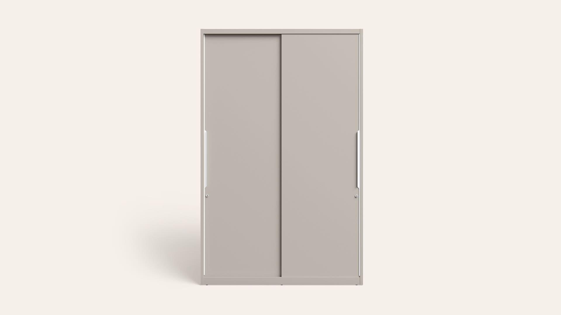 Slide N Store Pro Plus 2-Door Steel Almirah/Wardrobe(Textured Cashmere)