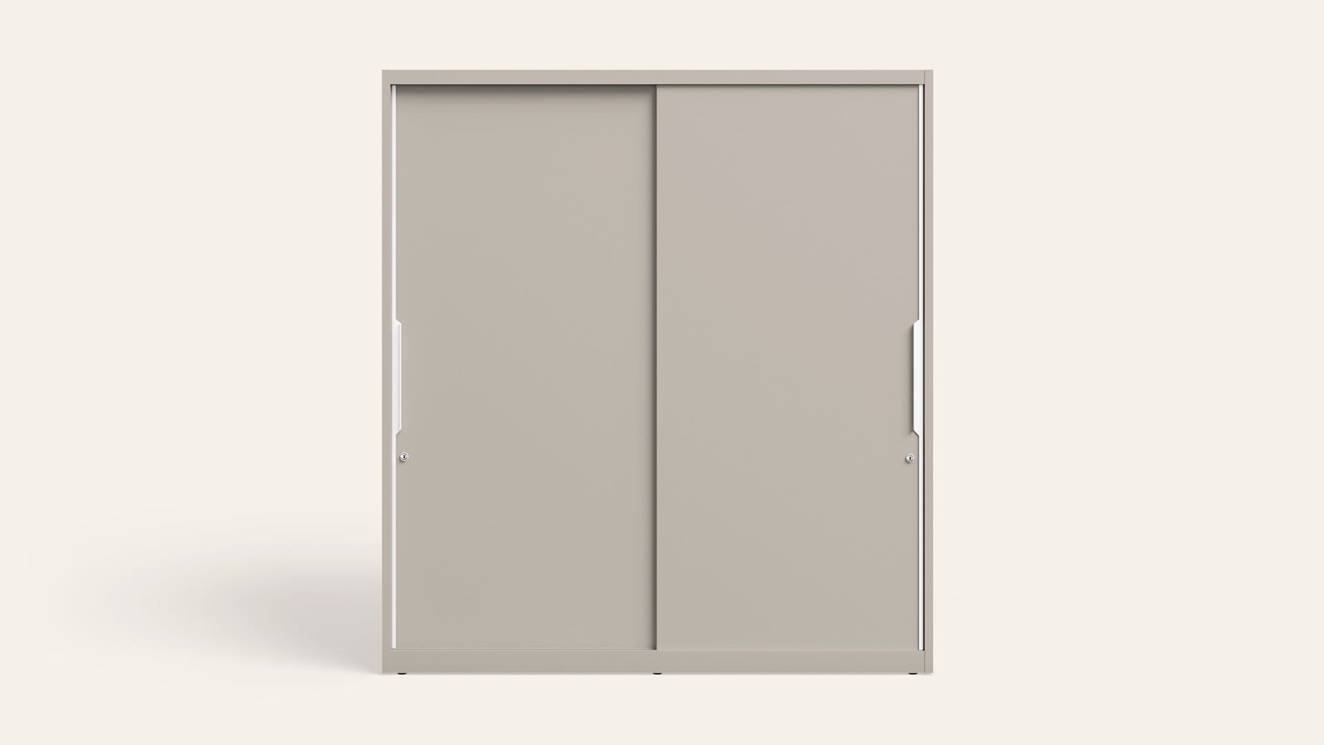 Slide N Store XL 2-Door Steel Almirah/Wardrobe(Textured Cashmere)