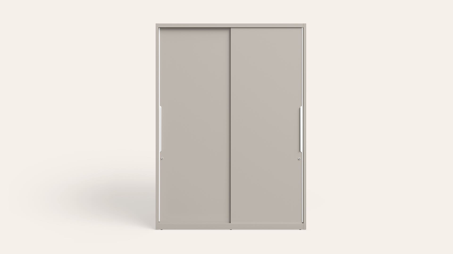 Slide N Store XL Plus 2-Door Steel Almirah/Wardrobe(Textured Cashmere)