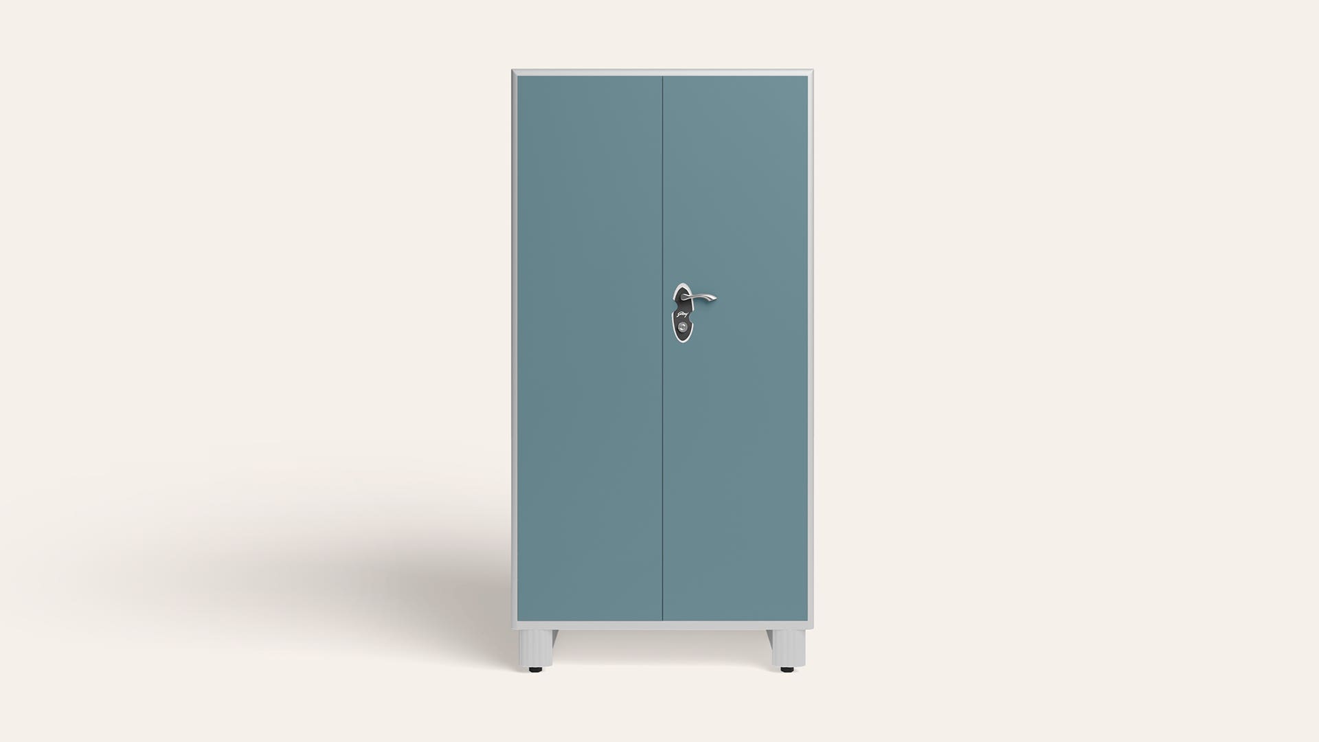 Wardrobe H1 2-Door Steel Almirah/Wardrobe(Blue Haze)