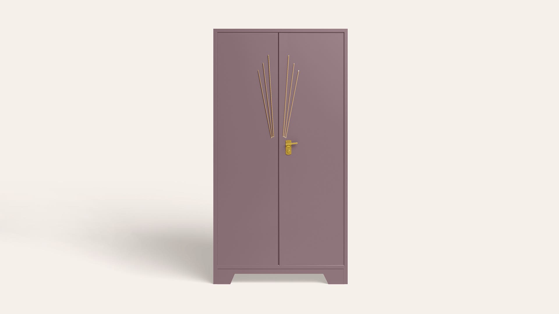 Centurion 2-Door Steel Almirah/Wardrobe(Velvet Mauve)