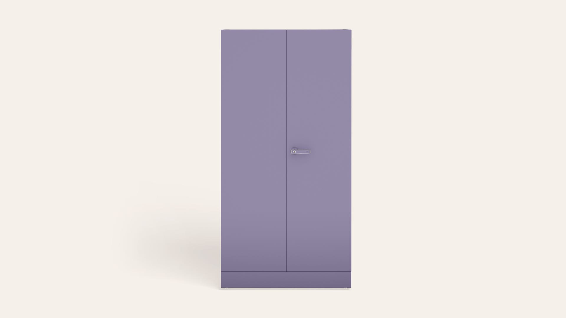 Auraline® Men Premium 2-Door Steel Almirah/Wardrobe(Lavender Gray)