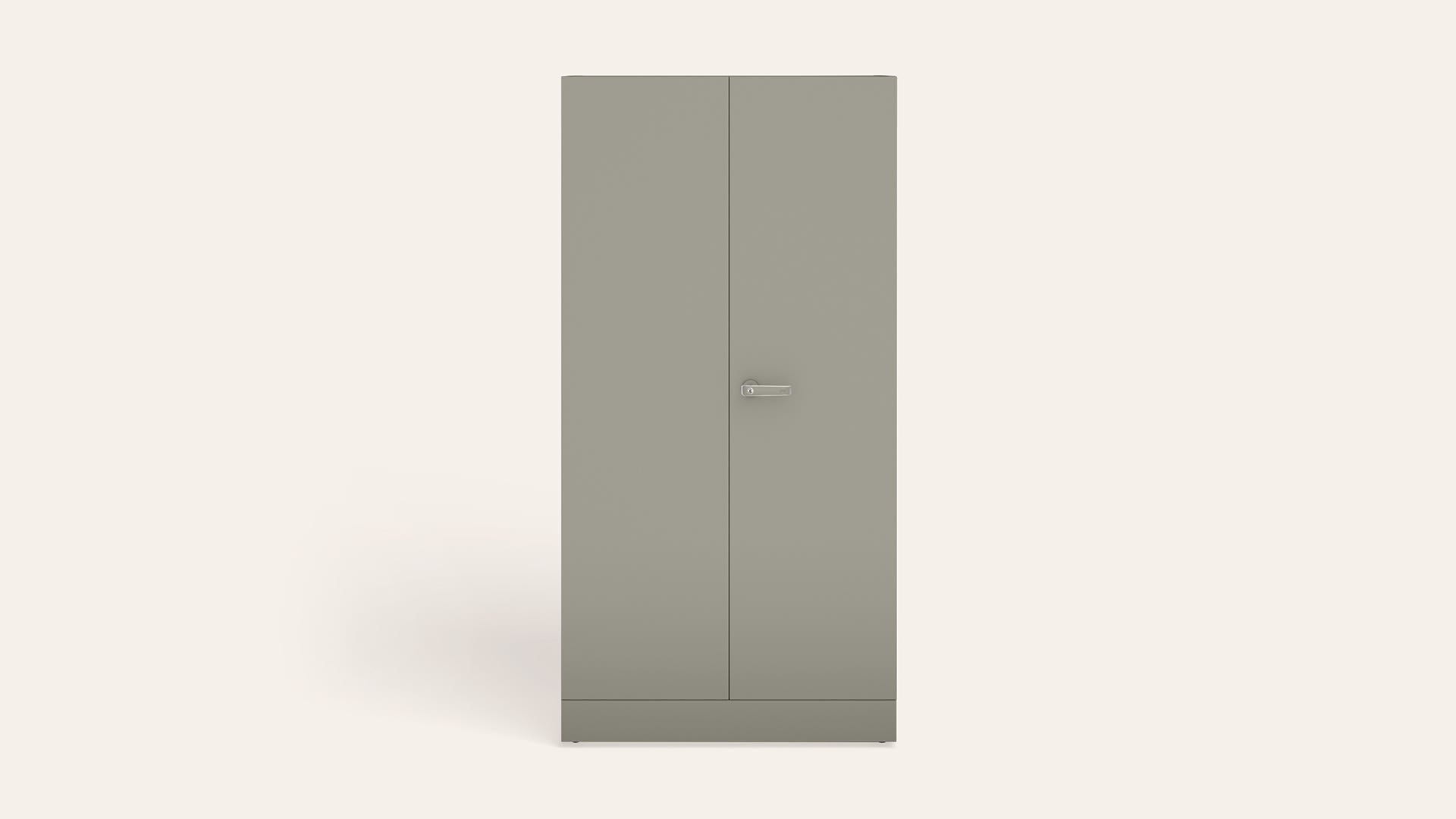 Auraline® Men Basic 2-Door Steel Almirah/Wardrobe(London Fog)