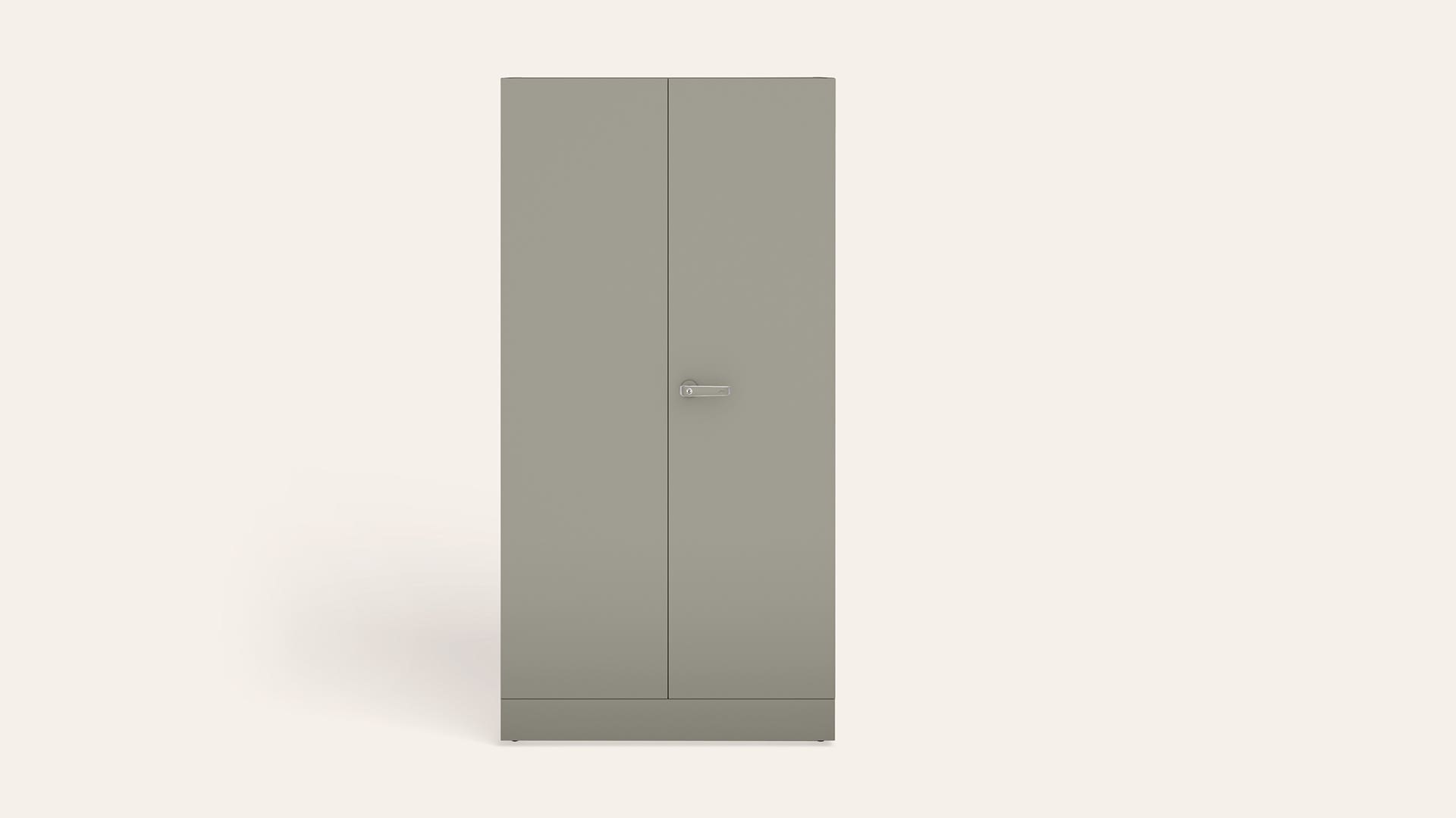 Auraline® Men Premium 2-Door Steel Almirah/Wardrobe(London Fog)