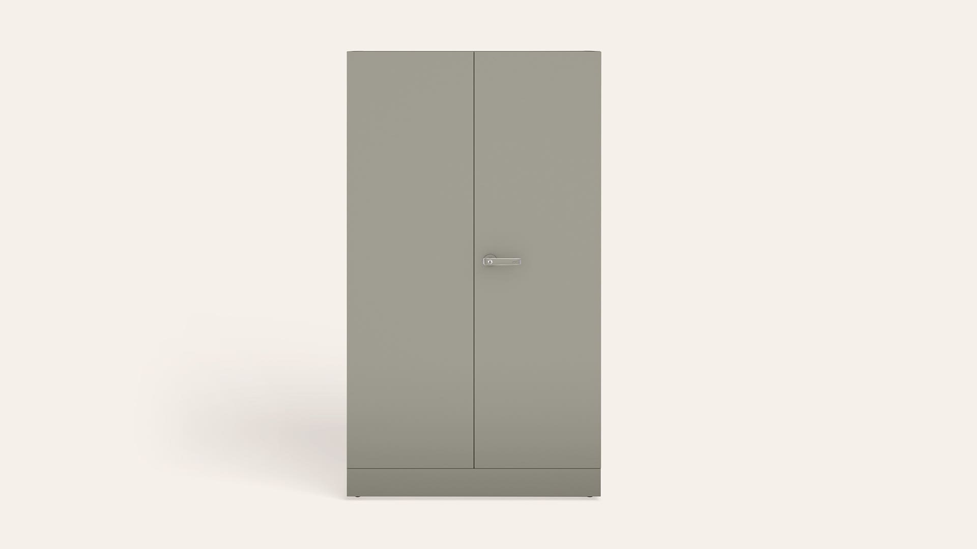 Auraline® Women Basic 2-Door Steel Almirah/Wardrobe(London Fog)
