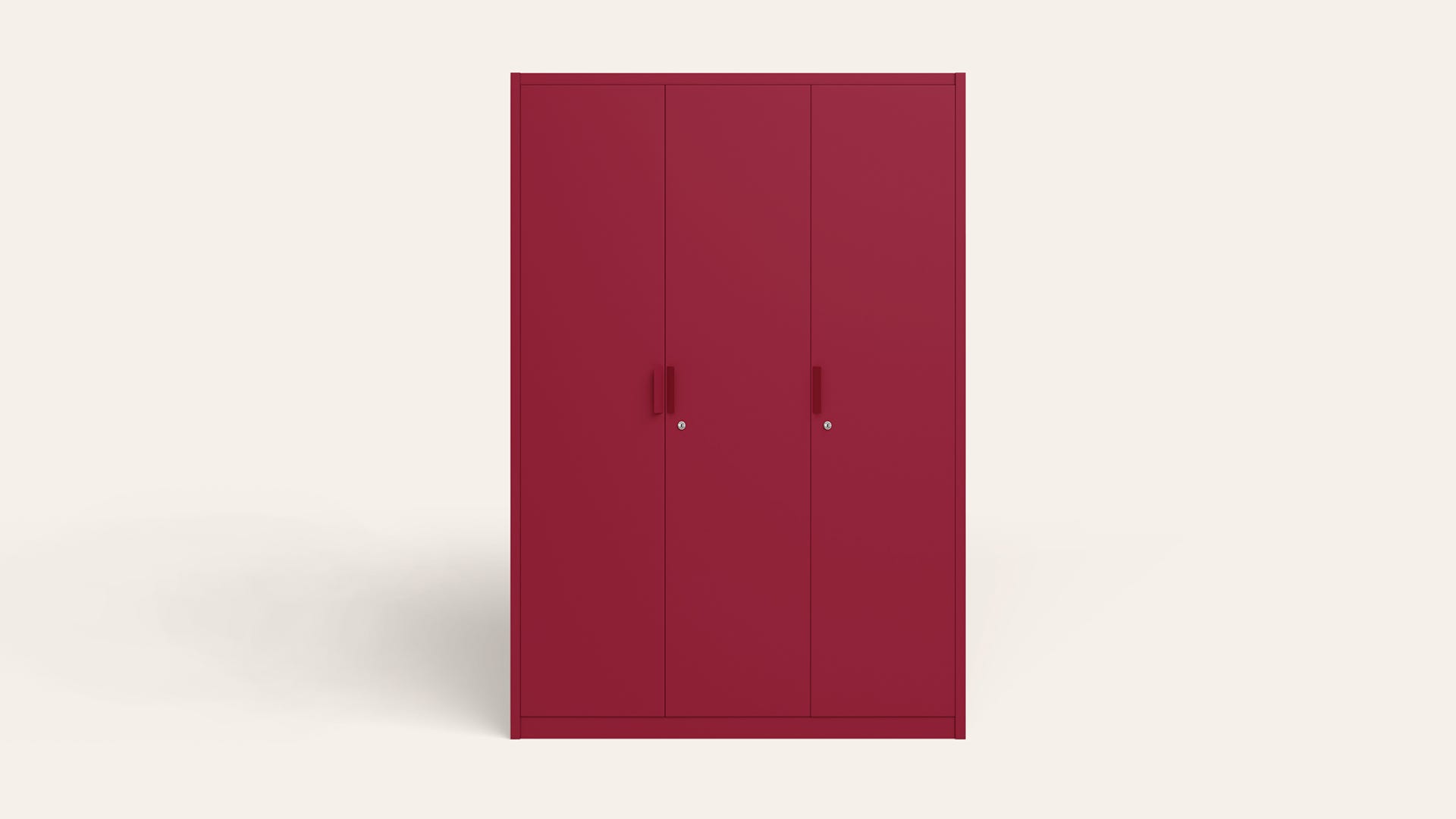 Ultraline NX 3-Door Steel Almirah/Wardrobe(Scooter Red)