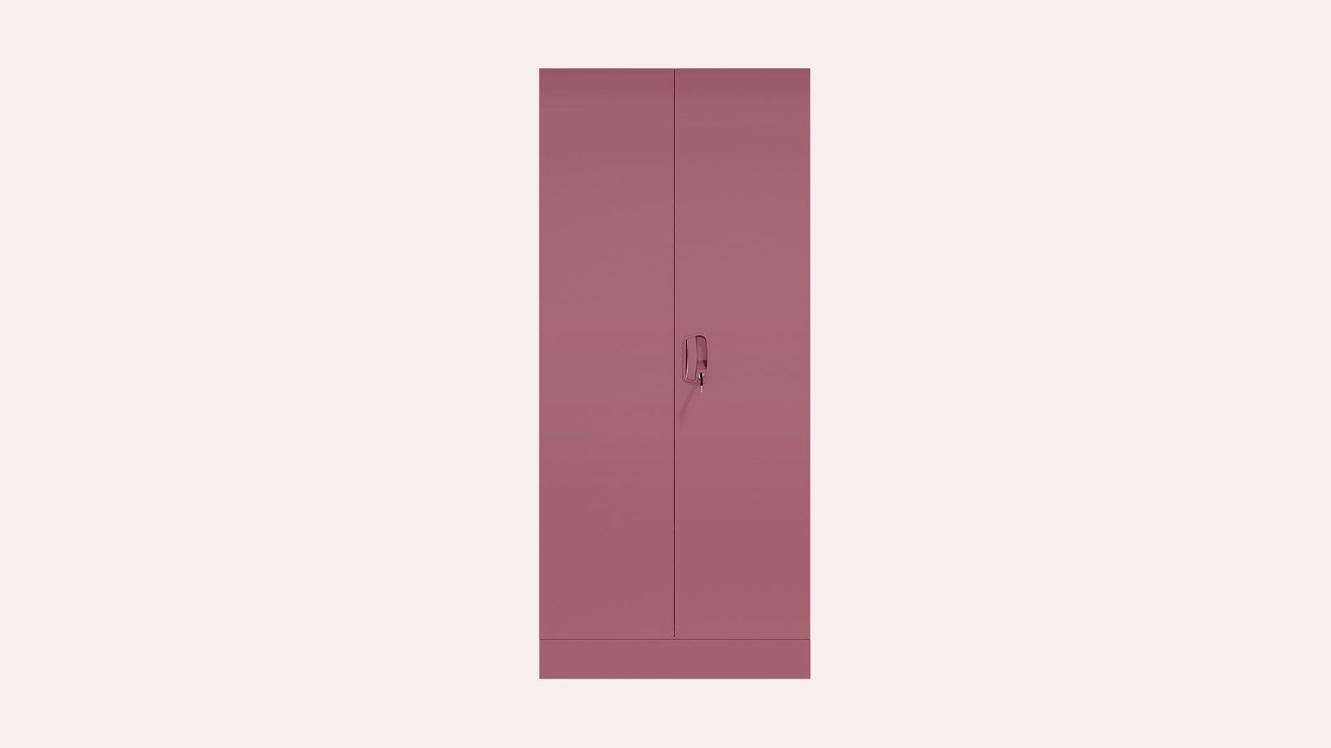 Aceline® Premium 2-Door Steel Almirah (Textured Dusty Rose)
