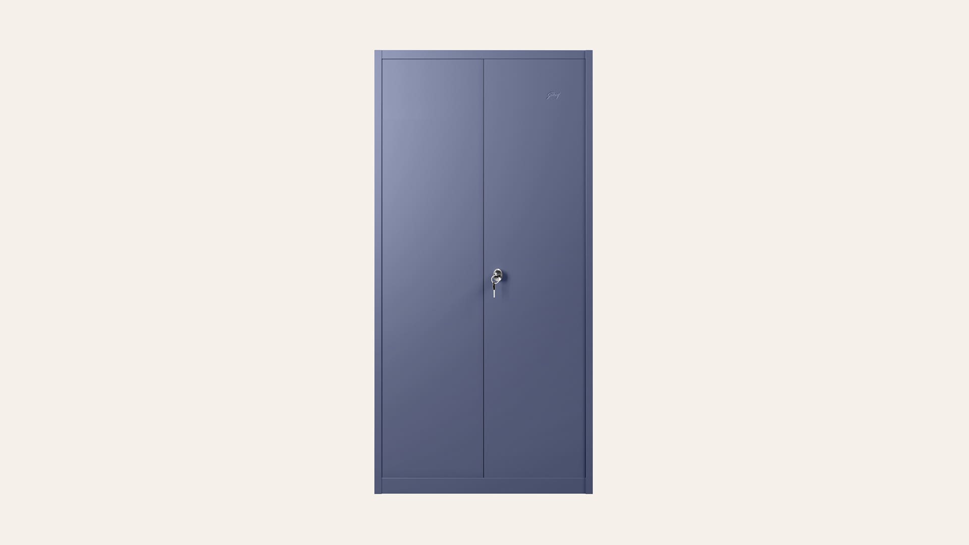 Luminex NX 2-Door Steel Almirah/Wardrobe(Textured Phiroja Blue)