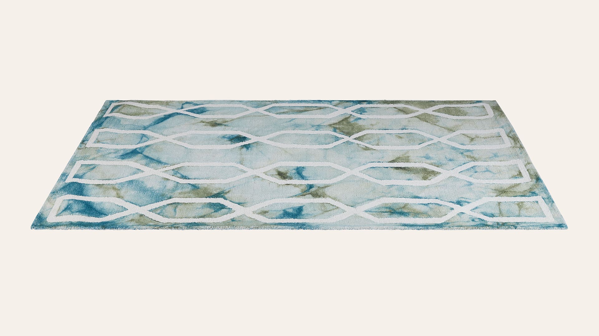Hand Tufted Loop Pile Wool Rug