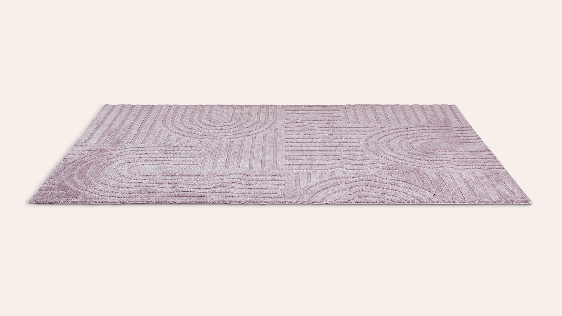Hand Tufted Loop Pile-Cut Pile Micro Fiber Rug