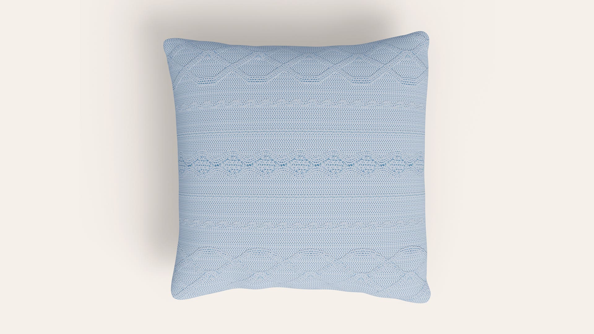 16x16 Cable Knit Cotton Cushion Cover