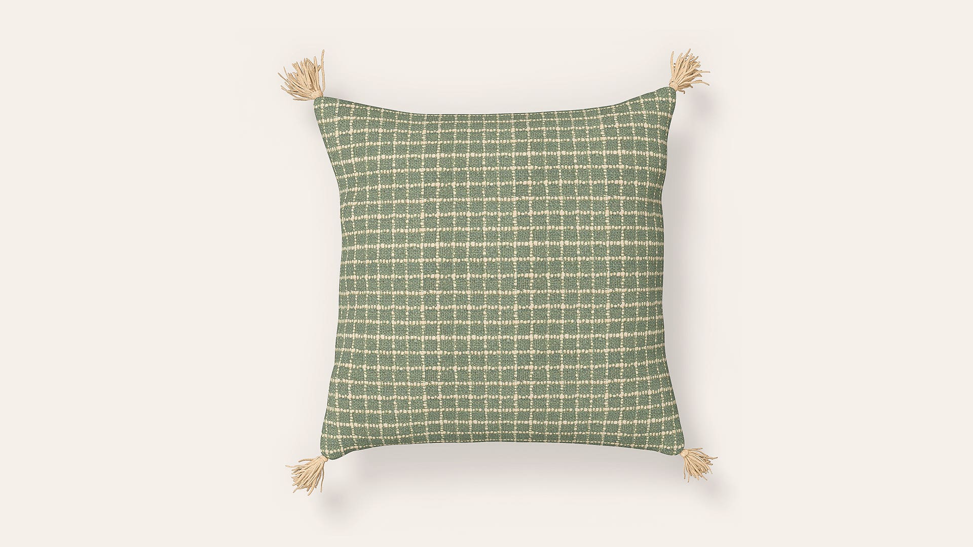 18x18 Cotton Square Cushion Cover (Checkered)