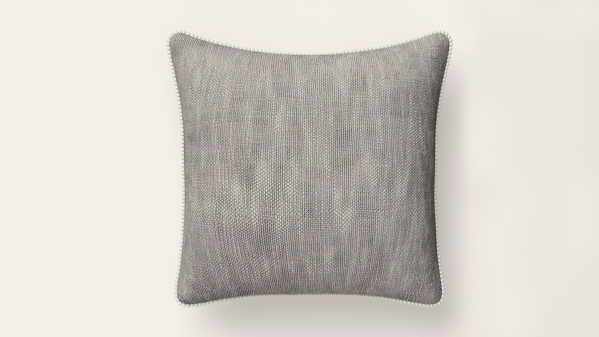 18x18 Cotton Square Cushion Cover (Chambray)
