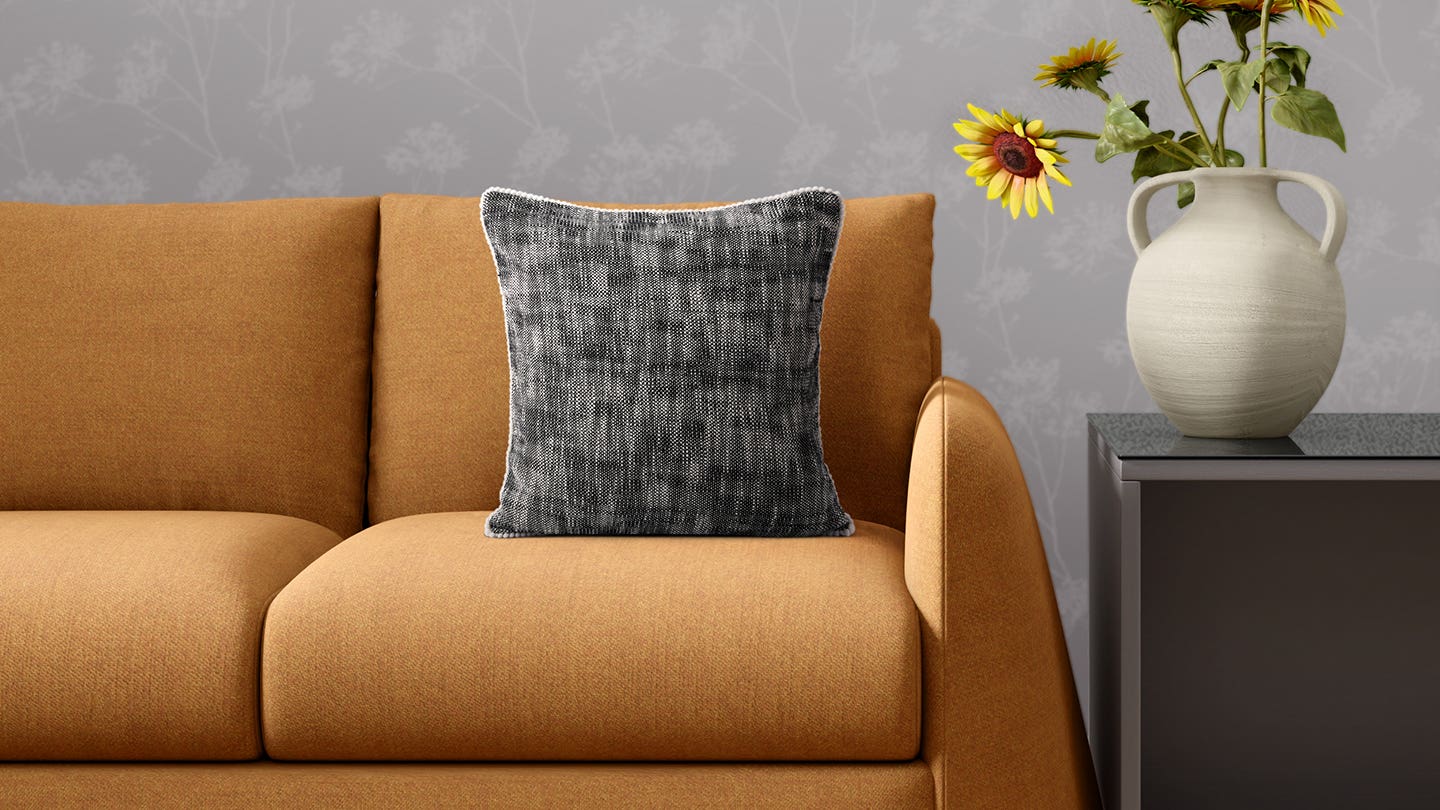 18x18 Cotton Square Cushion Cover (Chambray)