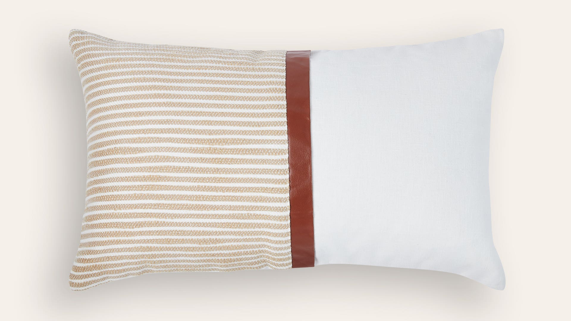 Stripes-Woven Cotton Cushion Cover