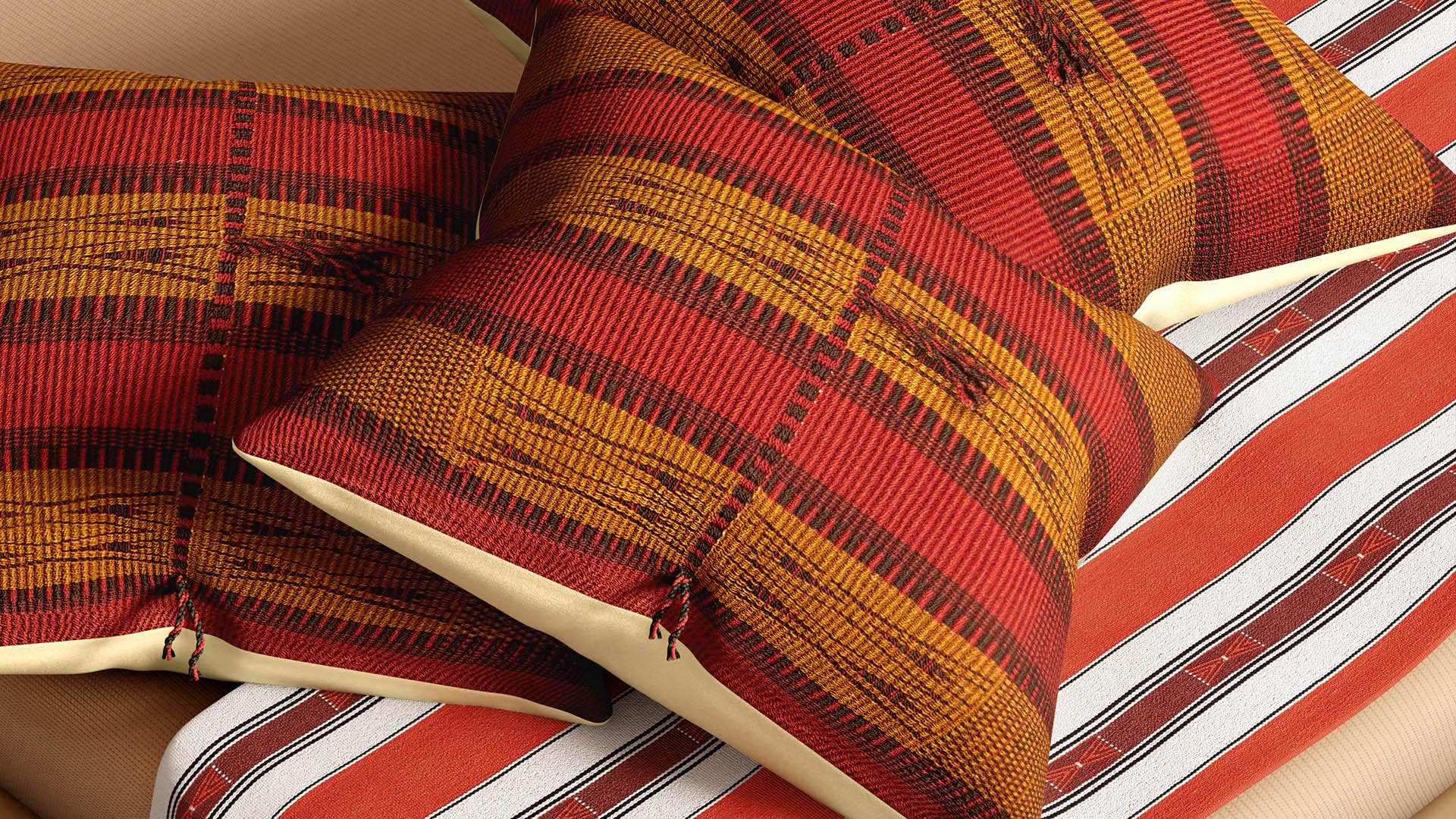 Traditional Naga Design-Handloom woven (Traditional loin loom) Cotton Cushion Cover