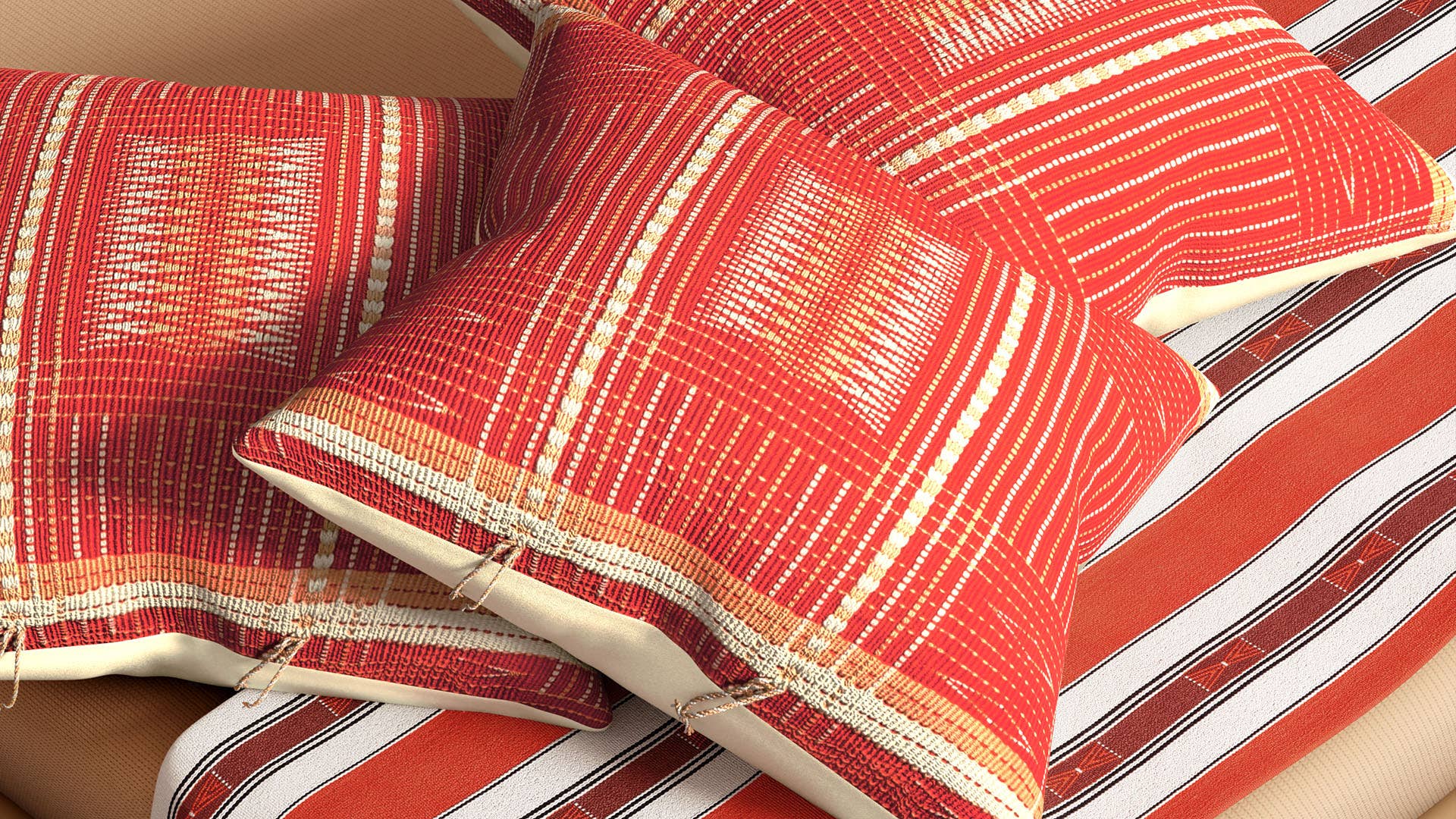 Traditional Naga Design-Handloom woven (Traditional loin loom) Cotton Cushion Cover