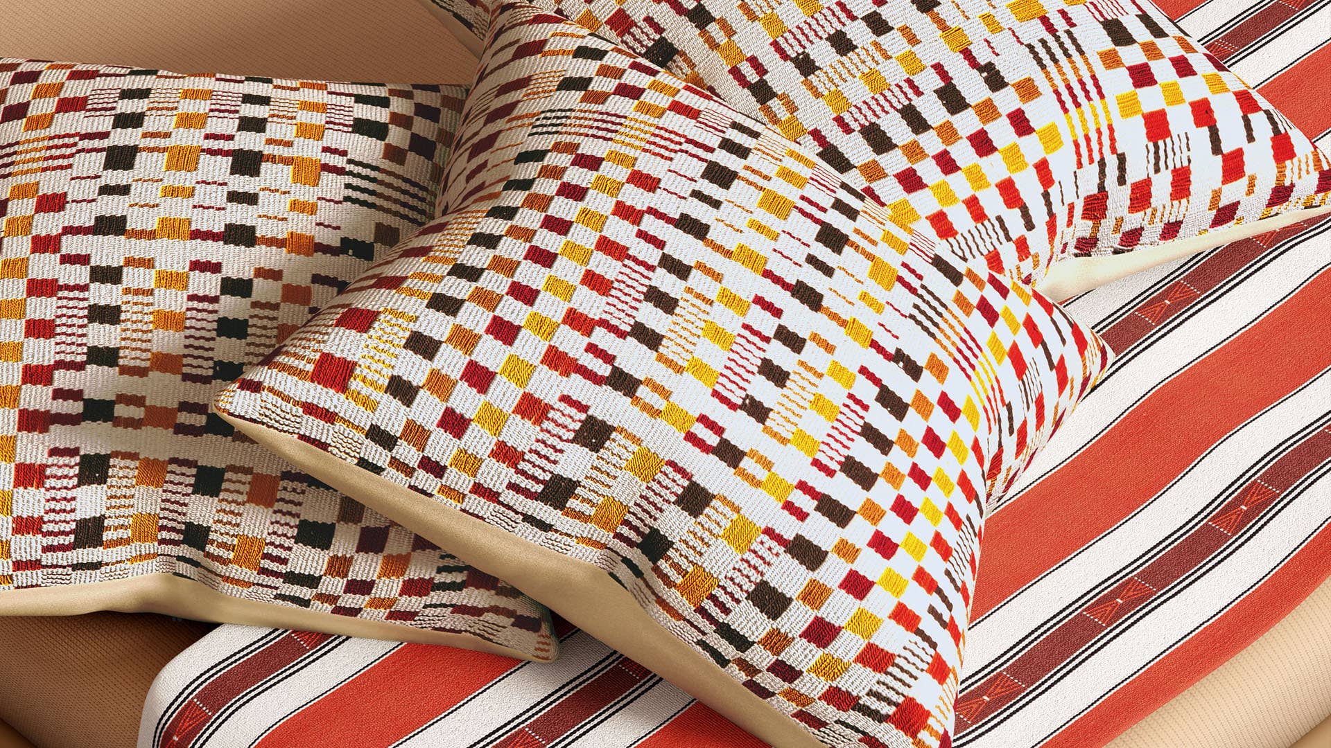 Traditional Naga Design-Handloom woven (Traditional loin loom) Cotton Cushion Cover
