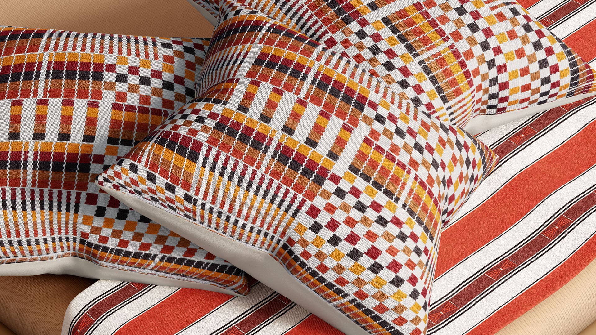 Traditional Naga Design-Handloom woven (Traditional loin loom) Cotton Cushion Cover