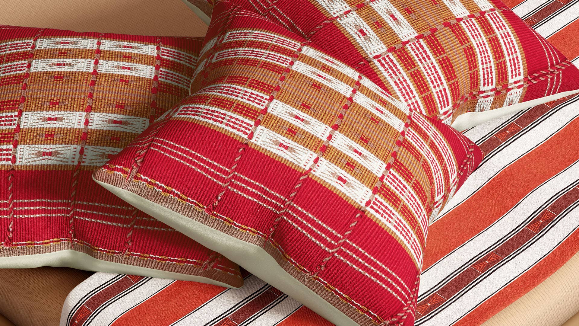 Traditional Naga Design-Handloom woven (Traditional loin loom) Cotton Cushion Cover