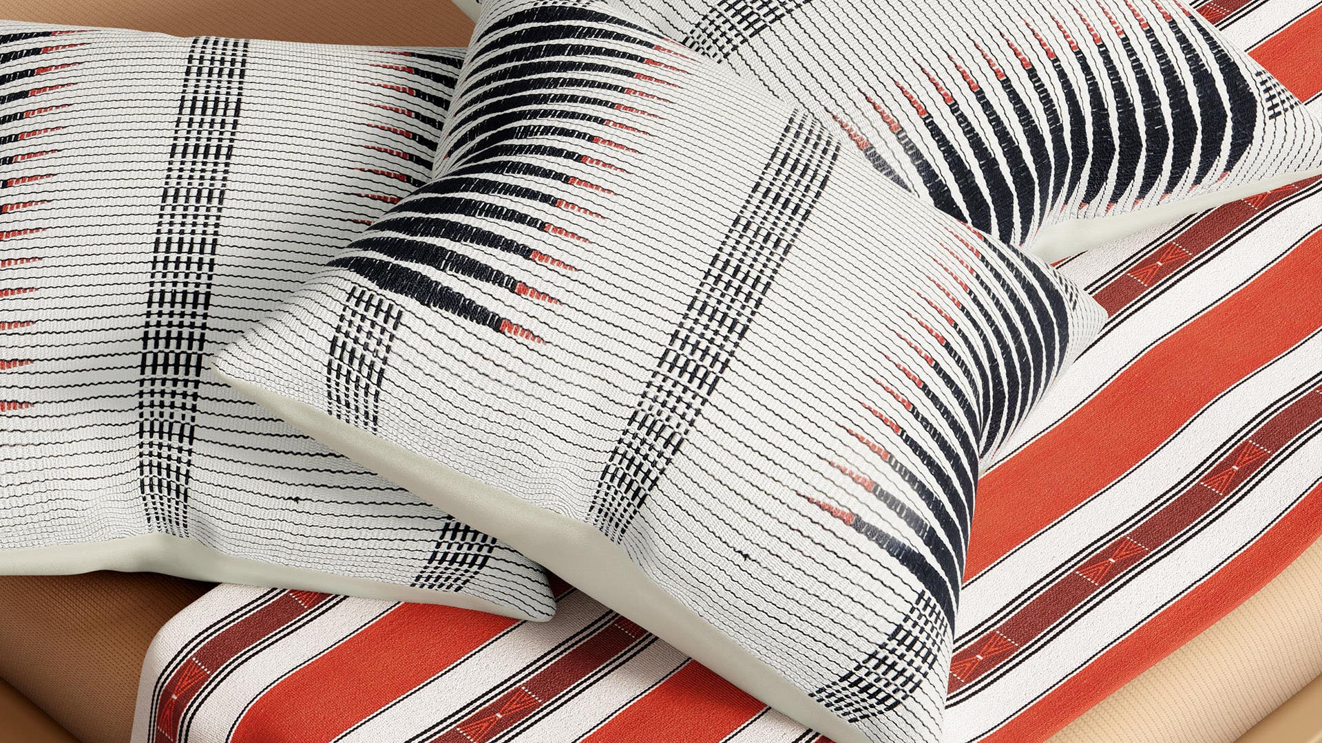 Traditional Naga Design-Handloom woven (Traditional loin loom) Cotton Cushion Cover