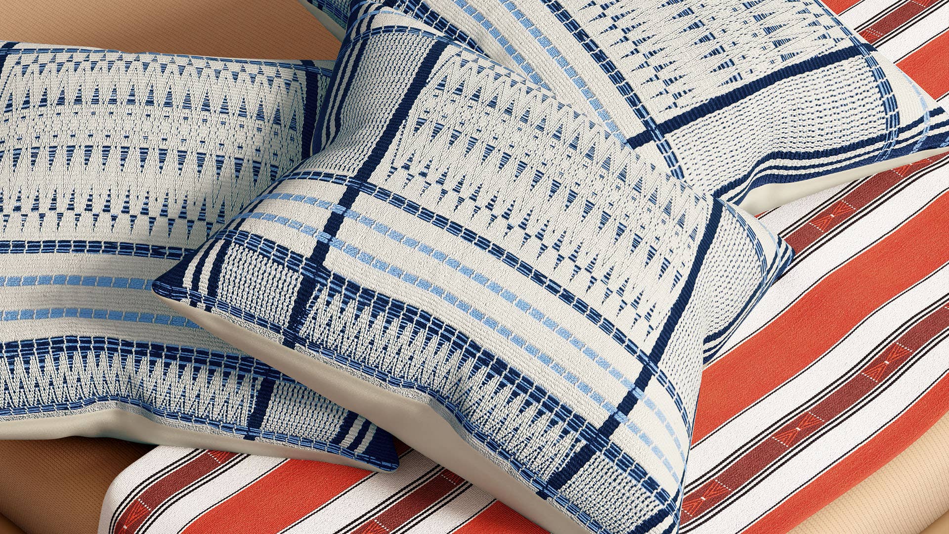 Traditional Naga Design-Handloom woven (Traditional loin loom) Cotton Cushion Cover