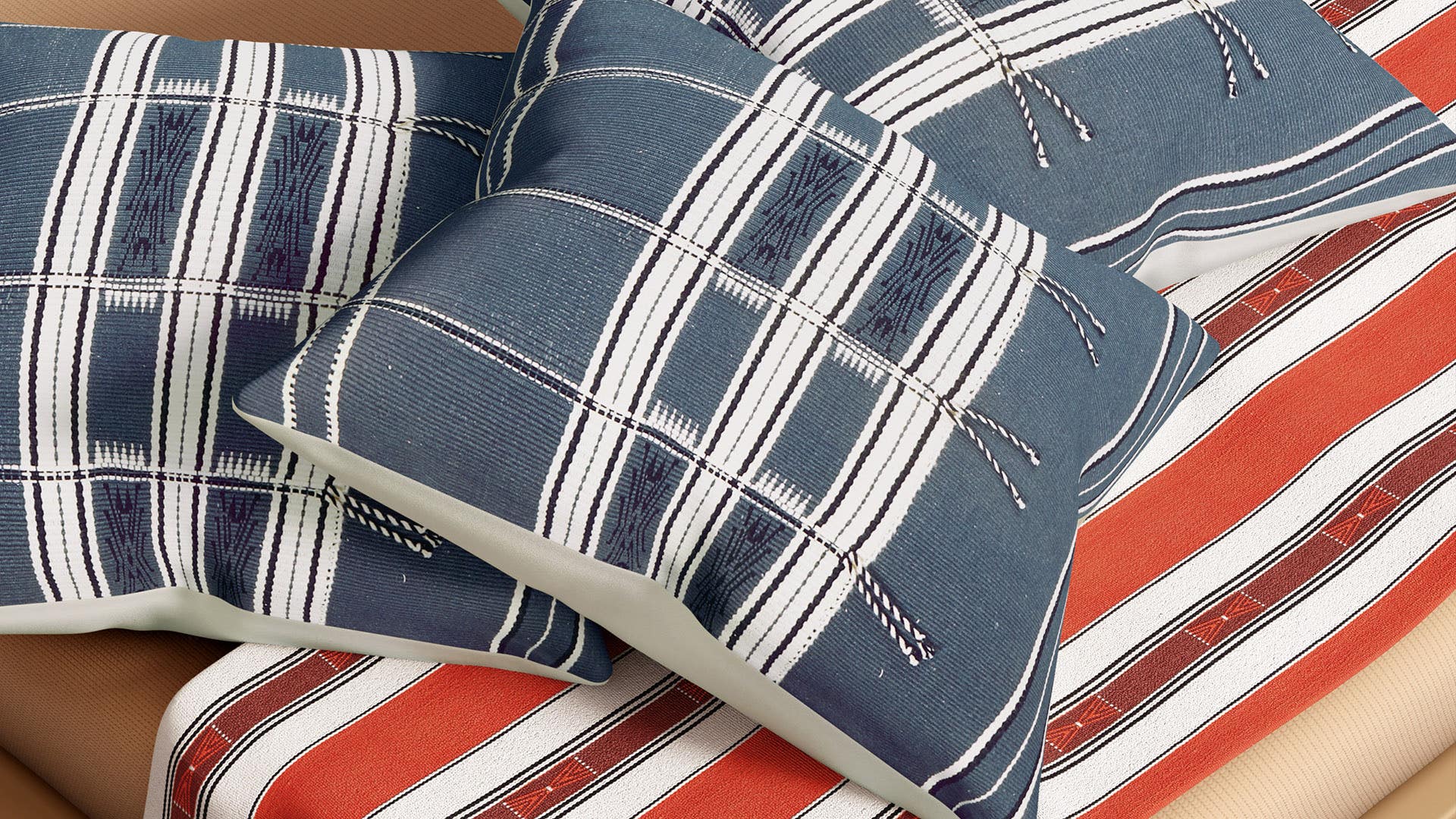 Traditional Naga Design-Handloom woven (Traditional loin loom) Cotton Cushion Cover